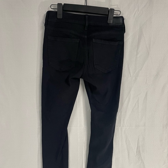 NWOT Express black jeans, ankle leggings, mid rise, frayed ankles & rips size 2 - Picture 5 of 5